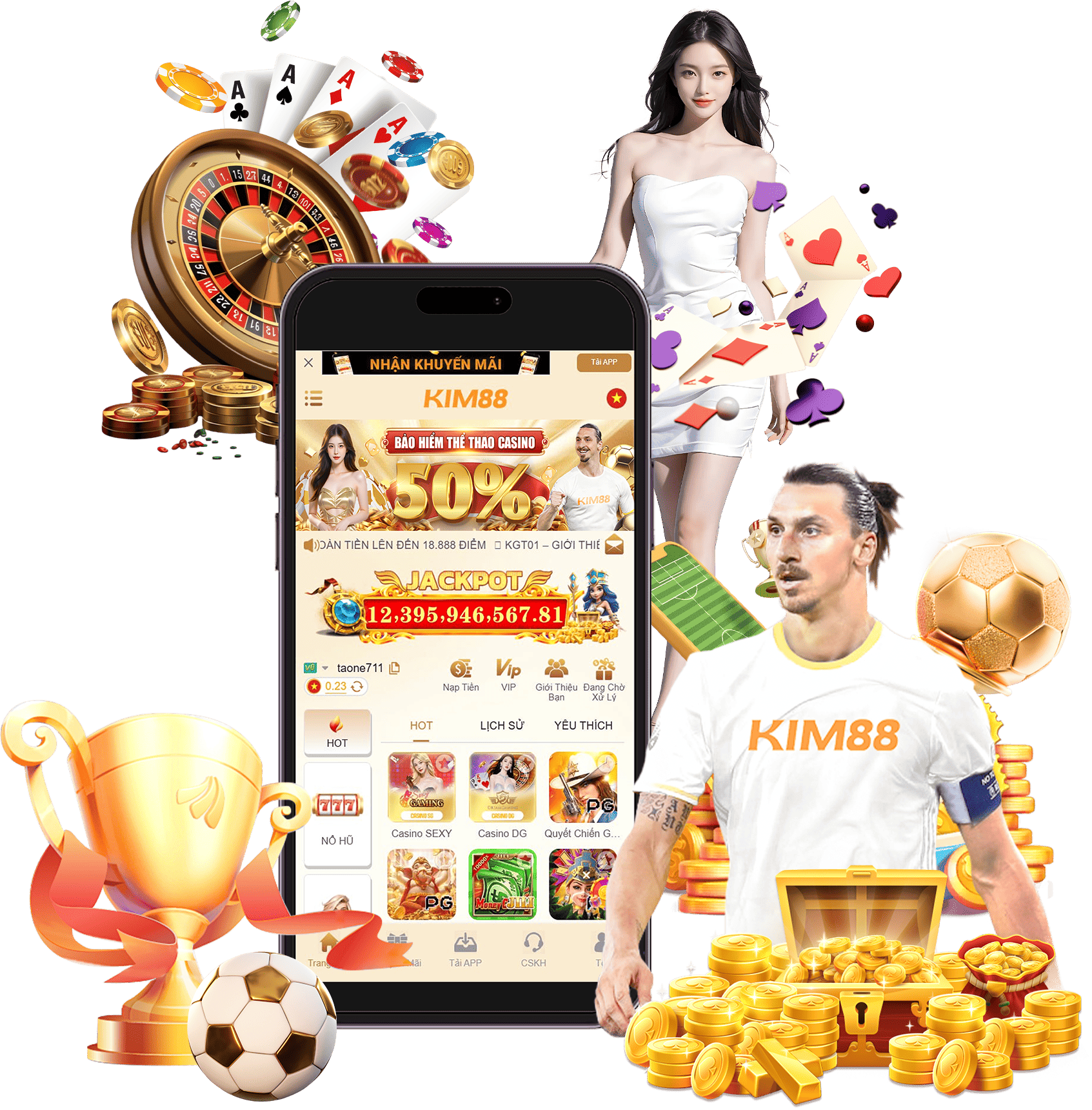 Uu dai Tai App Kim88