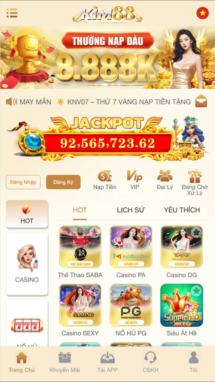 ứng dụng Kim88 casino